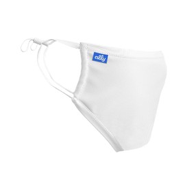 Choose Ally Face Covering - Reusable and Washable - Adults And Kids Sizes - 100% Cotton with Nanofiber Filter - Kids, White