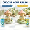 150ML Air Dry Clay Glaze, High Gloss Water-Based Varnish &