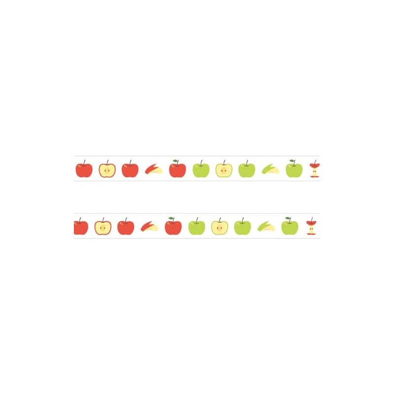 Papiaplatz Masking Tape Okawarimasute Apple 72-033