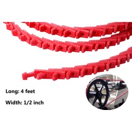 Ketofa 4FT Power Twist V-Belt 1/2-Inch x 4 Feet A Type, Adjustable Link V-Belt, Perfect for Lathes, Drill Press, Table Saws & Other Woodworking Tools