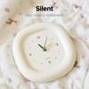 mooas Cute Mini Analog Marshmallow Clock 6.9 Inch Aesthetic Small