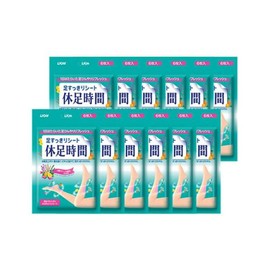 Rest time cooling sheets 6 pieces x 12 | Lion | 5 herbal ingredients that are gentle on the skin Immediate cooling effect without irritation / 휴족시간 쿨링시트 6매입 x 12개 | 라이온 | 피부에순한 5가지허브성분 자극없이 시원하게 릴렉싱효과 즉각