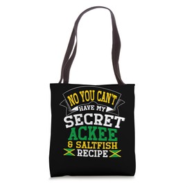 Ackee & Saltfish Eating Jamaican Traditional Food Tote Bag