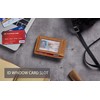 Toughergun Minimalist Wallet for Men with Magnetic Money Clip Leather