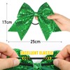 BOOMTOP 4 Hair Bows Christmas Hair Bows New Year's Eve