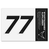 Number Sticker Set of 2 Black # 7