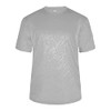 Badger Sports Line Embossed Tee Silver Line Embossed Small