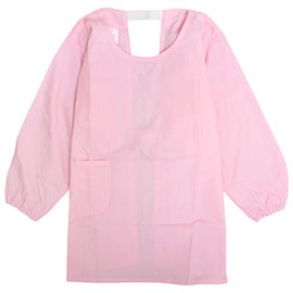Timely tm103 Lunch Apron, Long Sleeve, Children's Plain, School, Children's Apron, Elementary School, Pink