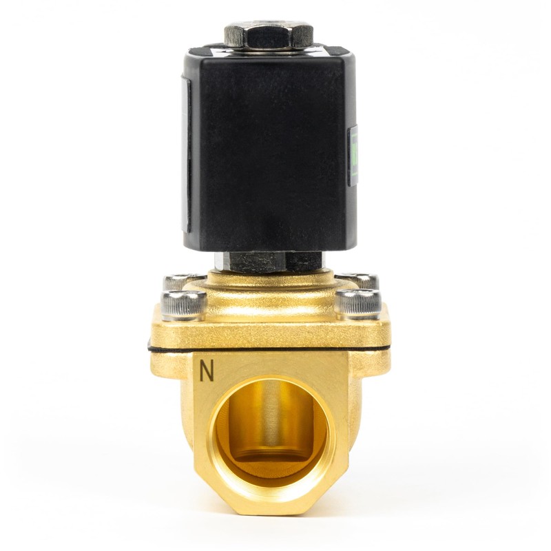 U.S. Solid 3/4 Inch Solenoid Valve - Brass DC 12