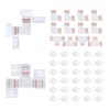 Pmxary 42Pcs 4 Pin LED Strip Connectors Kit for 5050
