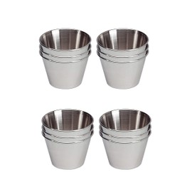 Dariol Mould Set | Stainless Steel Pudding Cases | Non-Stick Baking Moulds for Preparing Flans and Panna Cottas | Stackable & Dishwasher Safe Mini Baking Moulds | EUROXANTY Baking Accessories | Set of