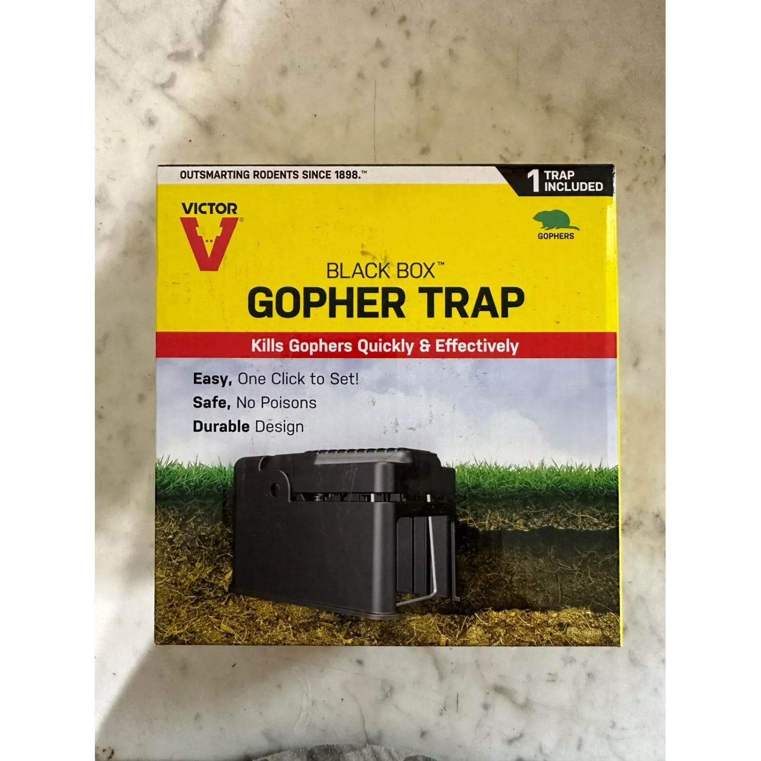 Victor Black Box Gopher Trap 0626 - Easy Set Trap NEW - ibspot.com