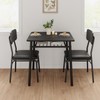 IDEALHOUSE 3-Piece Dining Table Set for 2 with Storage Rack,