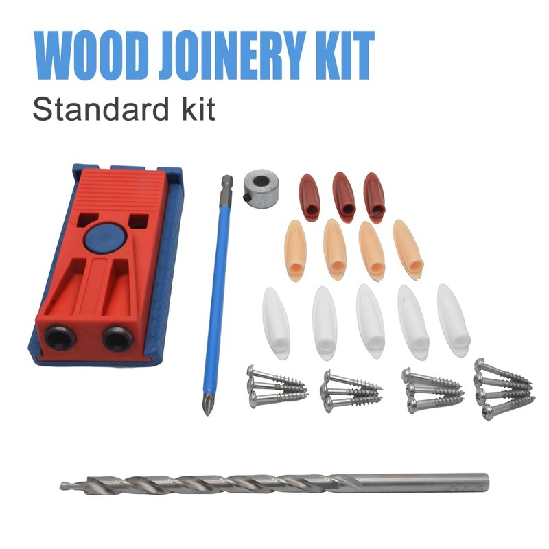 Complete Pocket Hole Jig System with Drill Guide and Accessories