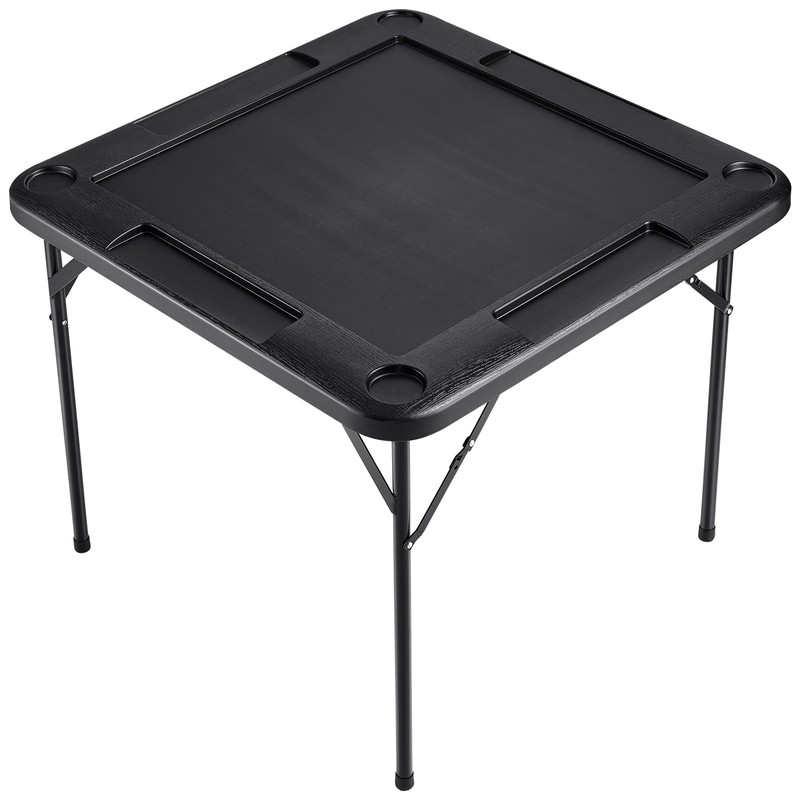VEVOR Folding Card Table, 4 Player Portable with 4 Cup