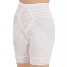 Rago Shapewear Shapette Firm Control Long Leg White Shaper Plus Size 40/5XL