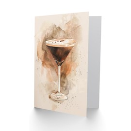 Artery8 Classic Espresso Martini Cocktail Birthday Card