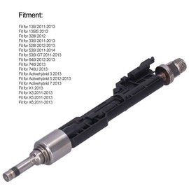 Fuel Injector 13647597870 Replacement Accessory Fit for X1 X3 X5 X6 740i 135i 328i 640i