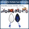INFINAUTO Motorcycle Rear View Mirrors Bar End Side Mirrors Mount
