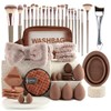 Lumbor37 Set de Brochas para Maquillaje 43 Piezas, Kit Profesional