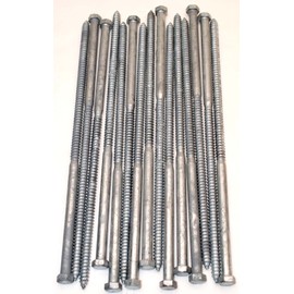 Lexar Industrial (15) Galvanized Hex Head 1/2 x 16 Lag Bolts Wood Screws