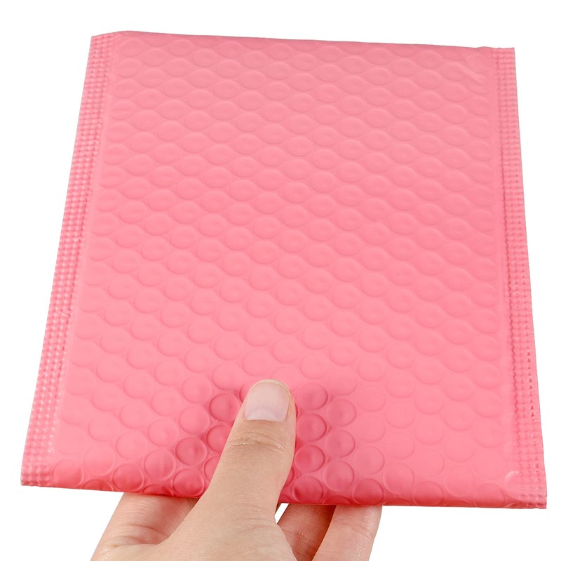 ZEONHEI 60 Pack 15x18cm Pink Poly Bubble Mailers, Self Seal