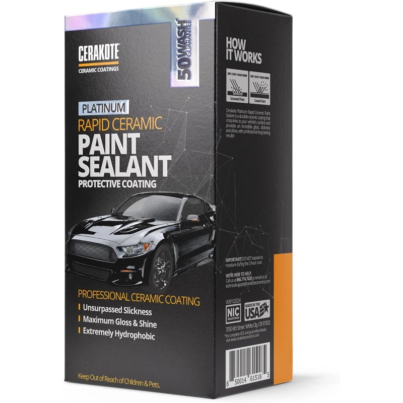 CERAKOTE Nano Ceramic Car Glass Coating Liquid Hydrophobic AntiScratch Auto