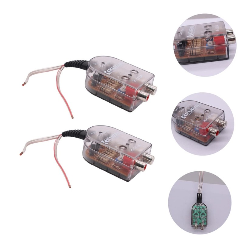 CIYODO 2pcs Vehicle Audio Converter High to Low Frequency Audio
