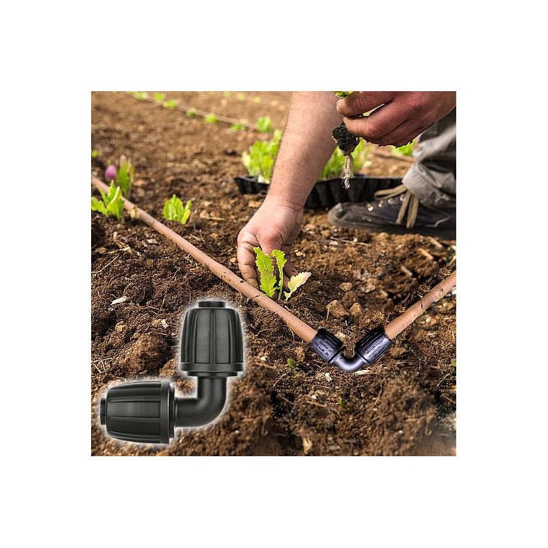 10 Pieces 16 mm Drip Irrigation Fittings Irrigation Connection Kit