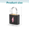 DUALCROWN 4 Pack Neon Square Suitcase Lock TSA Approved Lock+Key