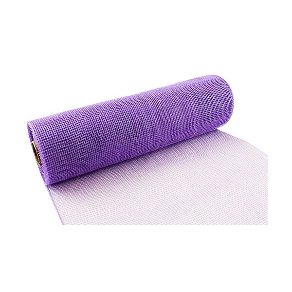Eleganza Deco Mesh 25cm x 9.1m Lavender No.45, Synthetic Material,