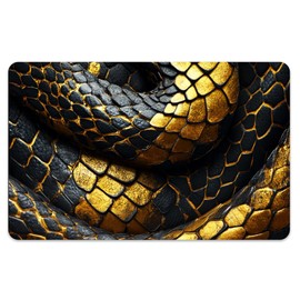 peacoblue Gold Bank Card Sticker Noble Black and Gold Snake Credit Debit Card Custom Skin Cover Protector, 4 Styles Scratch-Proof and Attractive Decal for Most Popular EBT Transportation Key Card