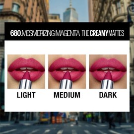 Maybelline New York Color Sensational Matte Lipstick - 680 Mesmerizing Magenta