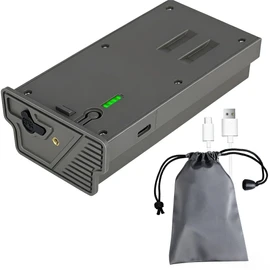 Qustikuri 1 Pack Battery Pack Compatible with Reveal Cellular Trail Camera Ultra, X, X Pro, Pro 3.0, X Gen 2.0 3.0, XB, SK, LED Meter Lithium Hunting Battery EM6 with Organizer Case