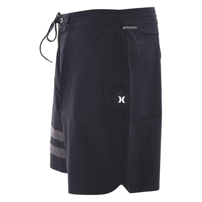 Hurley Mens PhnTM Blck Prty Rngd 18 Boardshorts Black 30cm