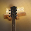 Gugxiom Light up Wooden Guitar Stand,Note Pattern Designs,Guitar Wall Mount