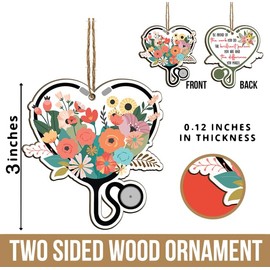 MEDROC Nurse Christmas Ornament 2024 - Nurse Week Appreciation Gifts Bulk for Women, Graduation Retirement Thank You Gift for ER Medical Nursing Assistant Physician Doctor RN LPN Coworkers Friends