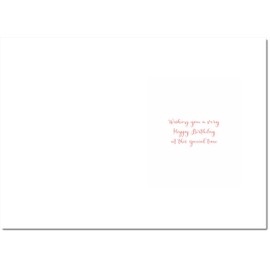 doodlecards December Birthday Christmas Card Snowflake Christmas Tree Medium Size Christmas Card for December Birthday with Plain Envelope