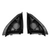Pair Car Door Speaker Cover Audio Tweeter Trim Black Replacement