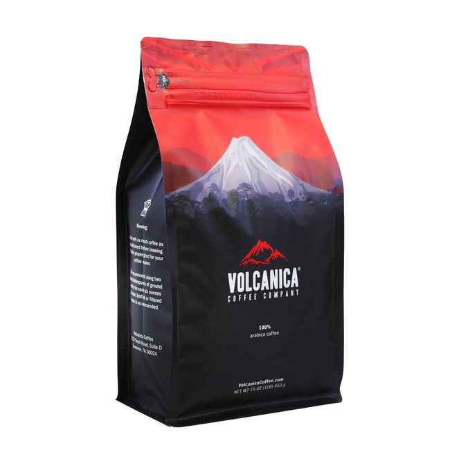 Volcanica House Blend Coffee, Whole Bean, Fresh Roasted, 16-ounce