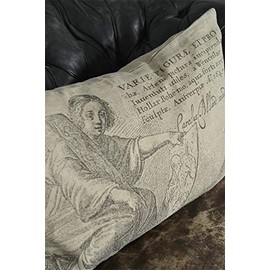 Nostalgic Cushion Decorative Cushion Artist High Quality Heavy Linen Linen Cushion Cover 50 x 70 cm 100% Linen Cushion Jeanne d´Arc living Handmade from Denmark