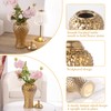 Samawi Gold Ceramic Vase Golden Vase Gold Vase for Wedding