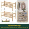 Z&L HOUSE 4-Tier Shoe Rack for Closet, Stackable Shoes Rack