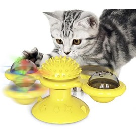 Generic Kitten Toys, Cat Scratching Balls, Catnip Chew Toys for Adult and Kitten, Yellow