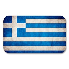 2 x 10cm/100mm Greek Greece Flag Window Cling Sticker Car Van Campervan Glass #6197