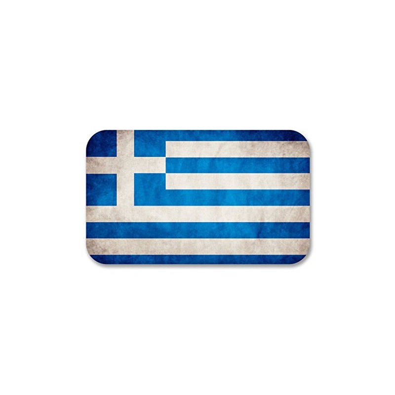 2 x 10cm/100mm Greek Greece Flag Window Cling Sticker Car