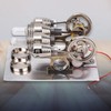 LED Stirling Engine 4 Cylinder Stirling Engine Miniature Hot Air