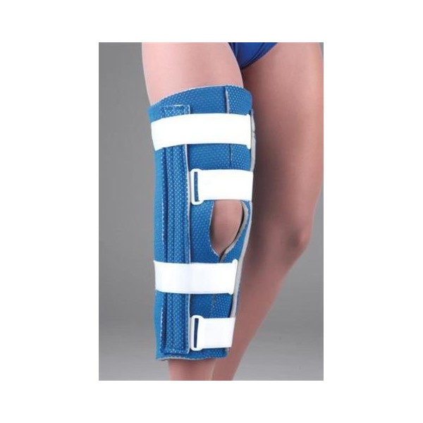 Breathable Universal Cutaway Knee Immobilizer 18" Blue Un