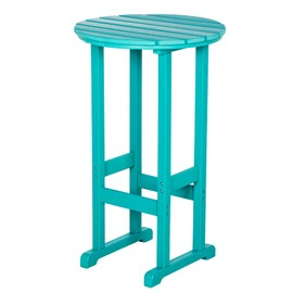 nalone 40" Outdoor Bar Table, All Weather HDPE Bar Height Patio Table Counter Round Patio Cocktail Bar Tables, Tall Bistro Tables Pub Table for Deck, Porch, Backyard, Garden