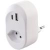 revolt USB Charger Socket: 2-in-1 Socket with 230 V Output,